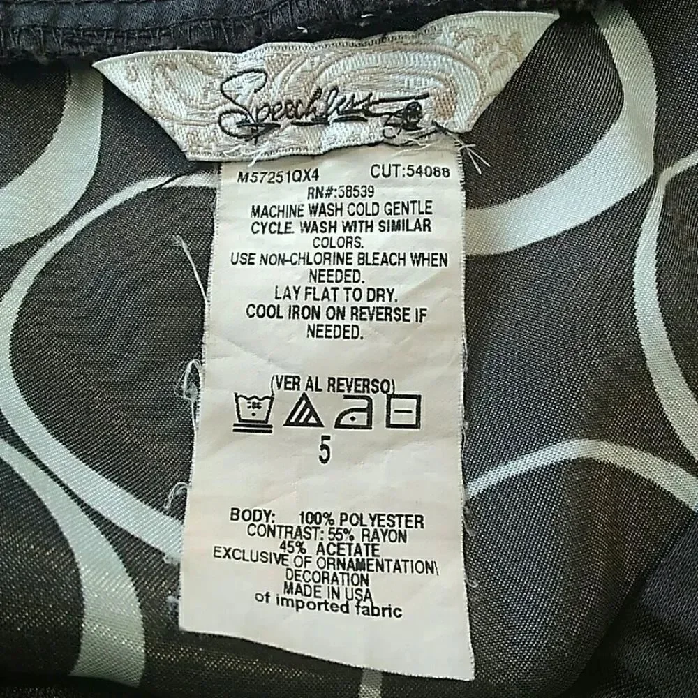(3/$20) Speechless Brown printed dress with attached sash